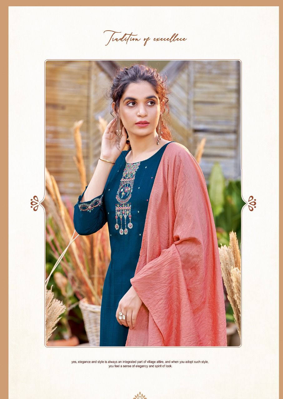 Koodee Bitu 1 New Fancy Exclusive Wear Kurti Pant With Dupatta Readymade Collection